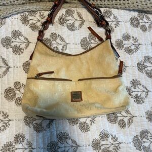 Dooney & Bourke Cream Shoulder Bag